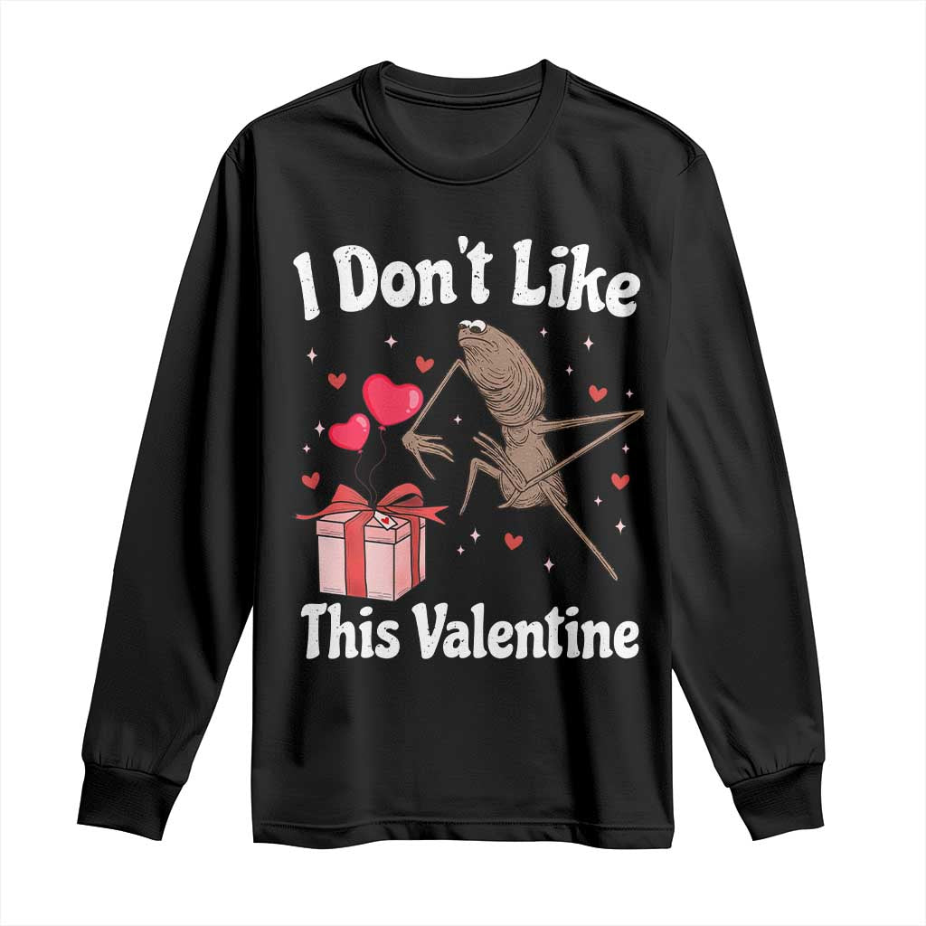 Marcus The Worm Meme Long Sleeve Shirt Funny Anti Valentines Day Sarcastic - Wonder Print Shop