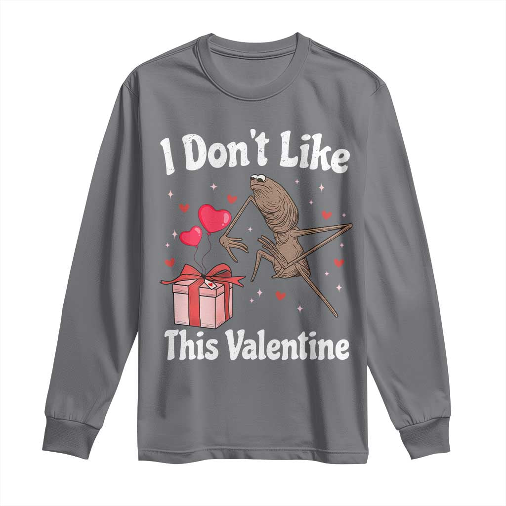 Marcus The Worm Meme Long Sleeve Shirt Funny Anti Valentines Day Sarcastic - Wonder Print Shop