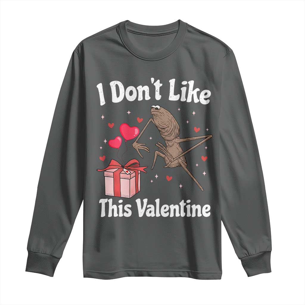 Marcus The Worm Meme Long Sleeve Shirt Funny Anti Valentines Day Sarcastic - Wonder Print Shop