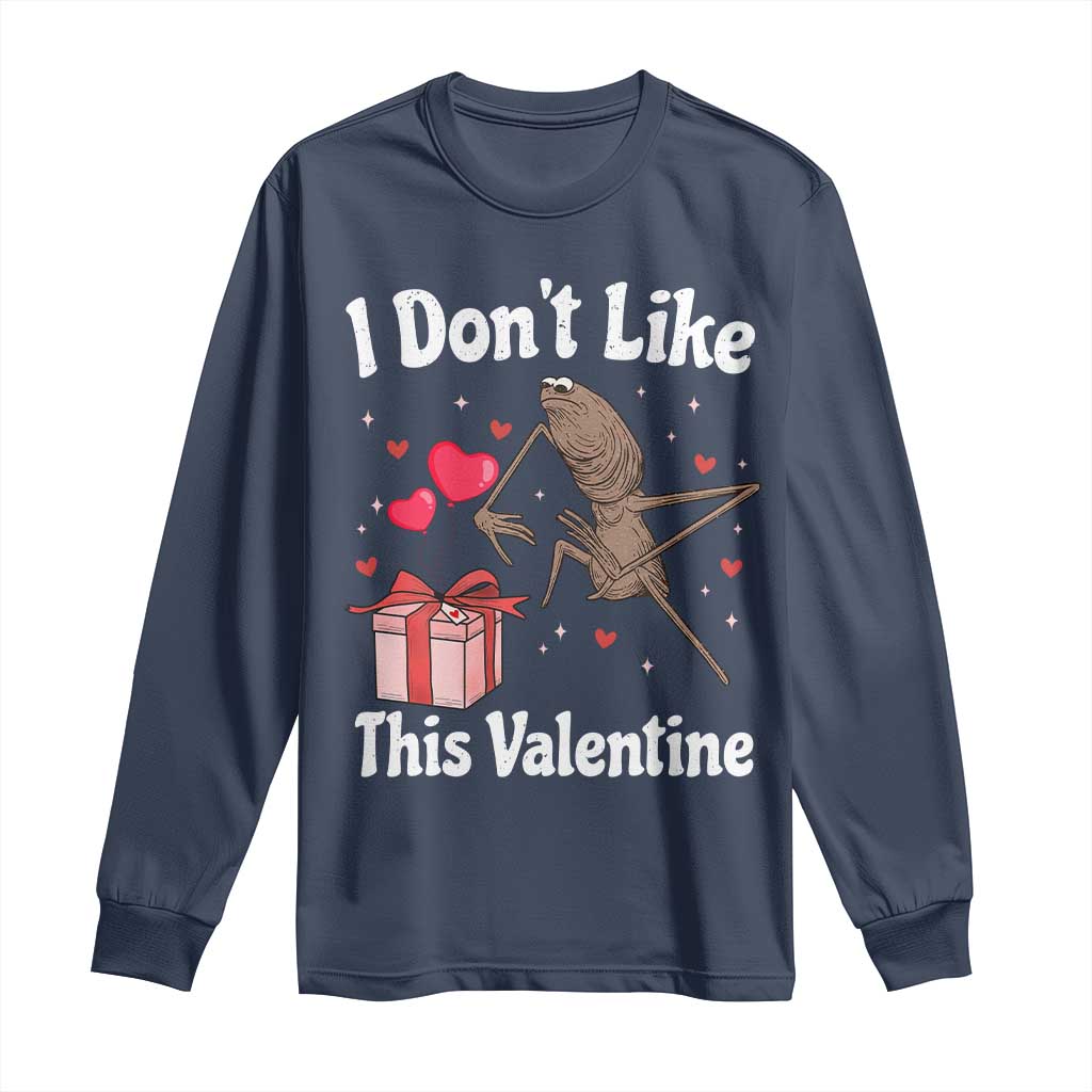 Marcus The Worm Meme Long Sleeve Shirt Funny Anti Valentines Day Sarcastic - Wonder Print Shop