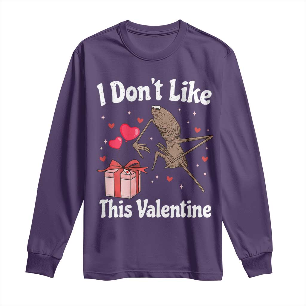 Marcus The Worm Meme Long Sleeve Shirt Funny Anti Valentines Day Sarcastic - Wonder Print Shop