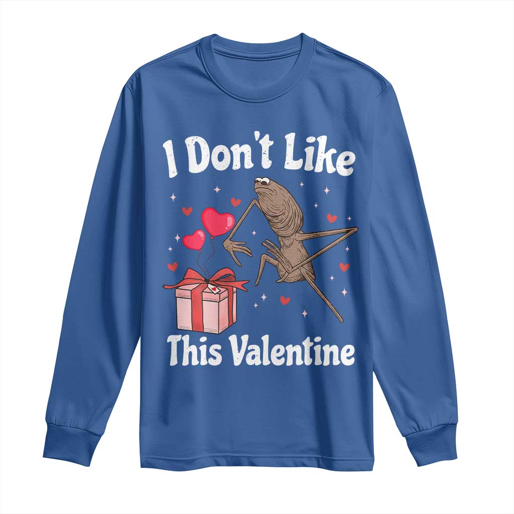Marcus The Worm Meme Long Sleeve Shirt Funny Anti Valentines Day Sarcastic - Wonder Print Shop