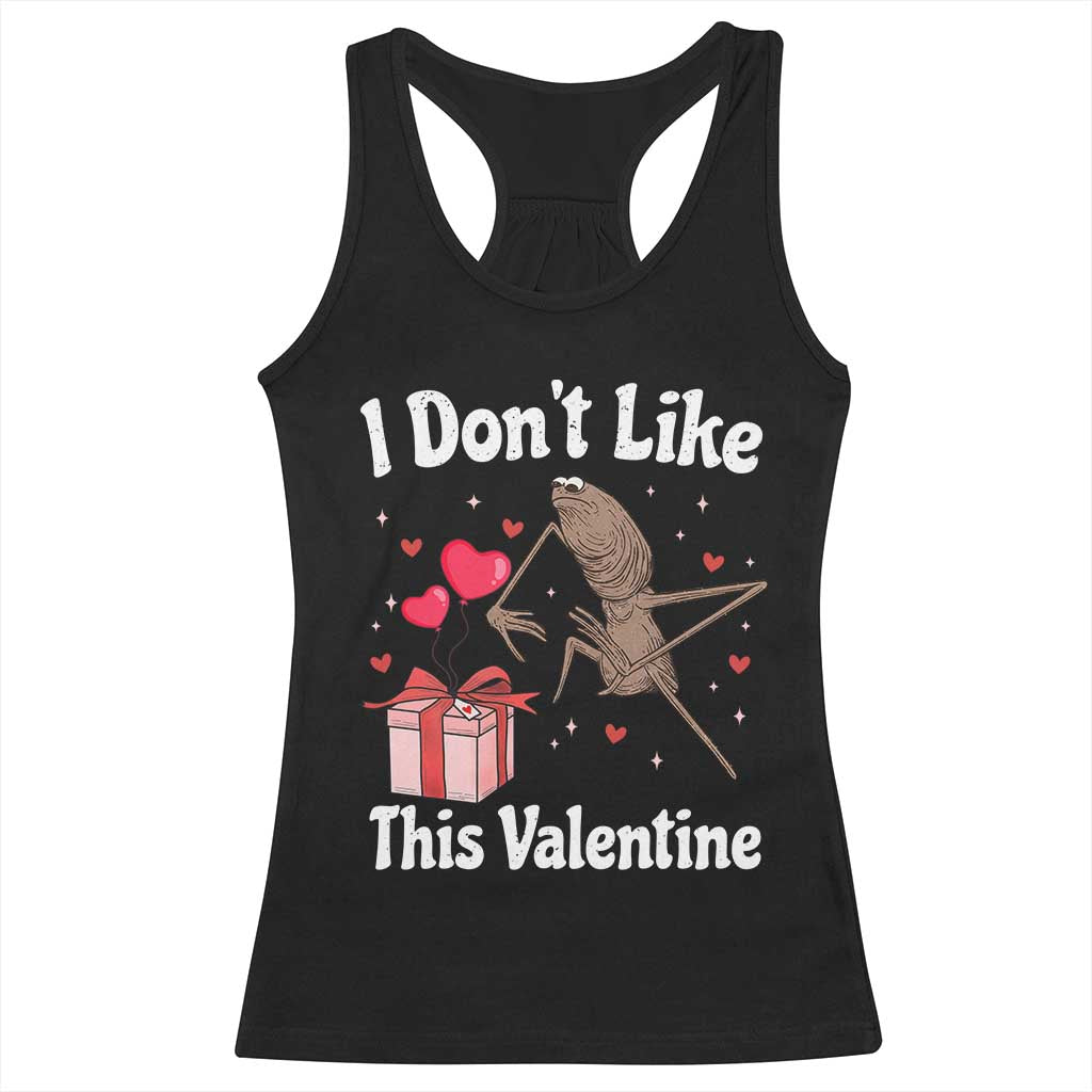 Marcus The Worm Meme Racerback Tank Top Funny Anti Valentines Day Sarcastic - Wonder Print Shop