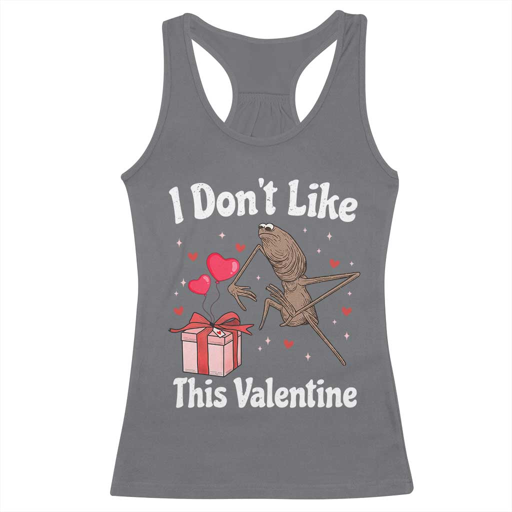 Marcus The Worm Meme Racerback Tank Top Funny Anti Valentines Day Sarcastic - Wonder Print Shop