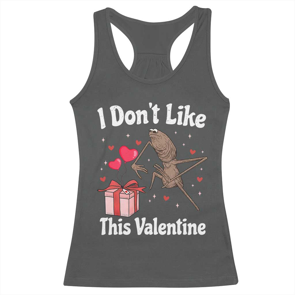 Marcus The Worm Meme Racerback Tank Top Funny Anti Valentines Day Sarcastic - Wonder Print Shop