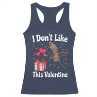 Marcus The Worm Meme Racerback Tank Top Funny Anti Valentines Day Sarcastic - Wonder Print Shop