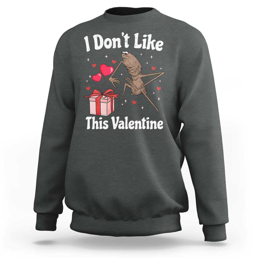 Marcus The Worm Meme Sweatshirt Funny Anti Valentines Day Sarcastic - Wonder Print Shop