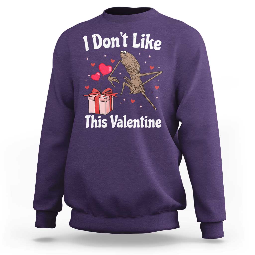 Marcus The Worm Meme Sweatshirt Funny Anti Valentines Day Sarcastic - Wonder Print Shop