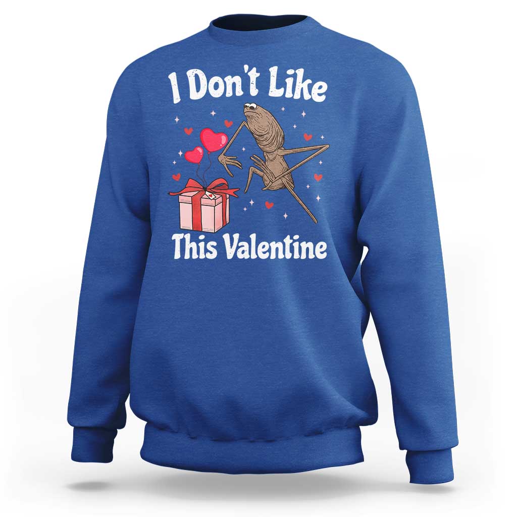 Marcus The Worm Meme Sweatshirt Funny Anti Valentines Day Sarcastic - Wonder Print Shop