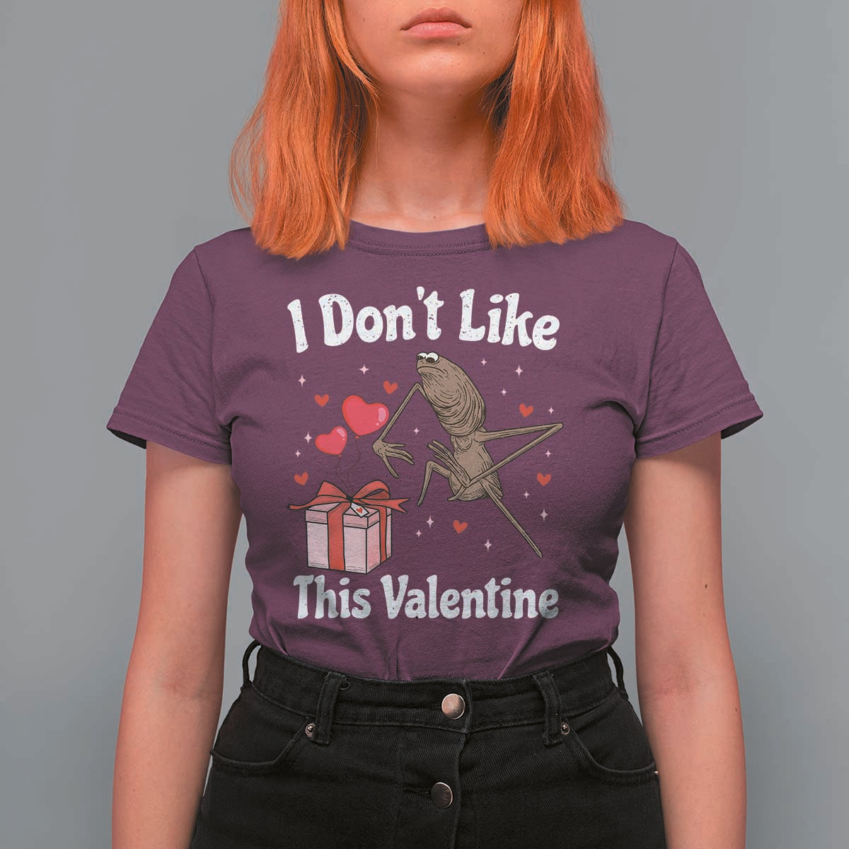 Marcus The Worm Meme T Shirt For Women Funny Anti Valentines Day Sarcastic - Wonder Print Shop