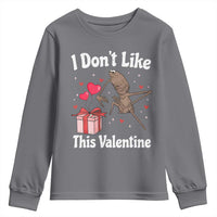 Marcus The Worm Meme Youth Sweatshirt Funny Anti Valentines Day Sarcastic - Wonder Print Shop