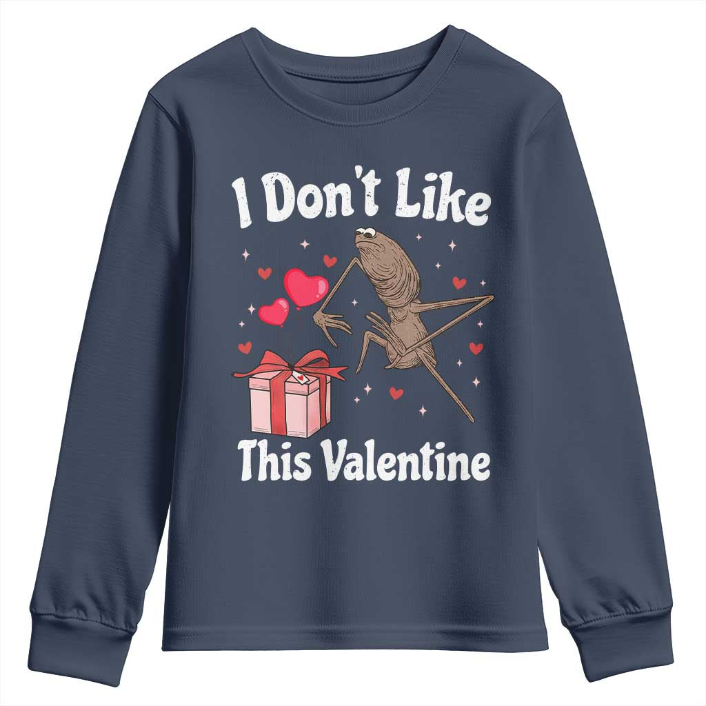 Marcus The Worm Meme Youth Sweatshirt Funny Anti Valentines Day Sarcastic - Wonder Print Shop