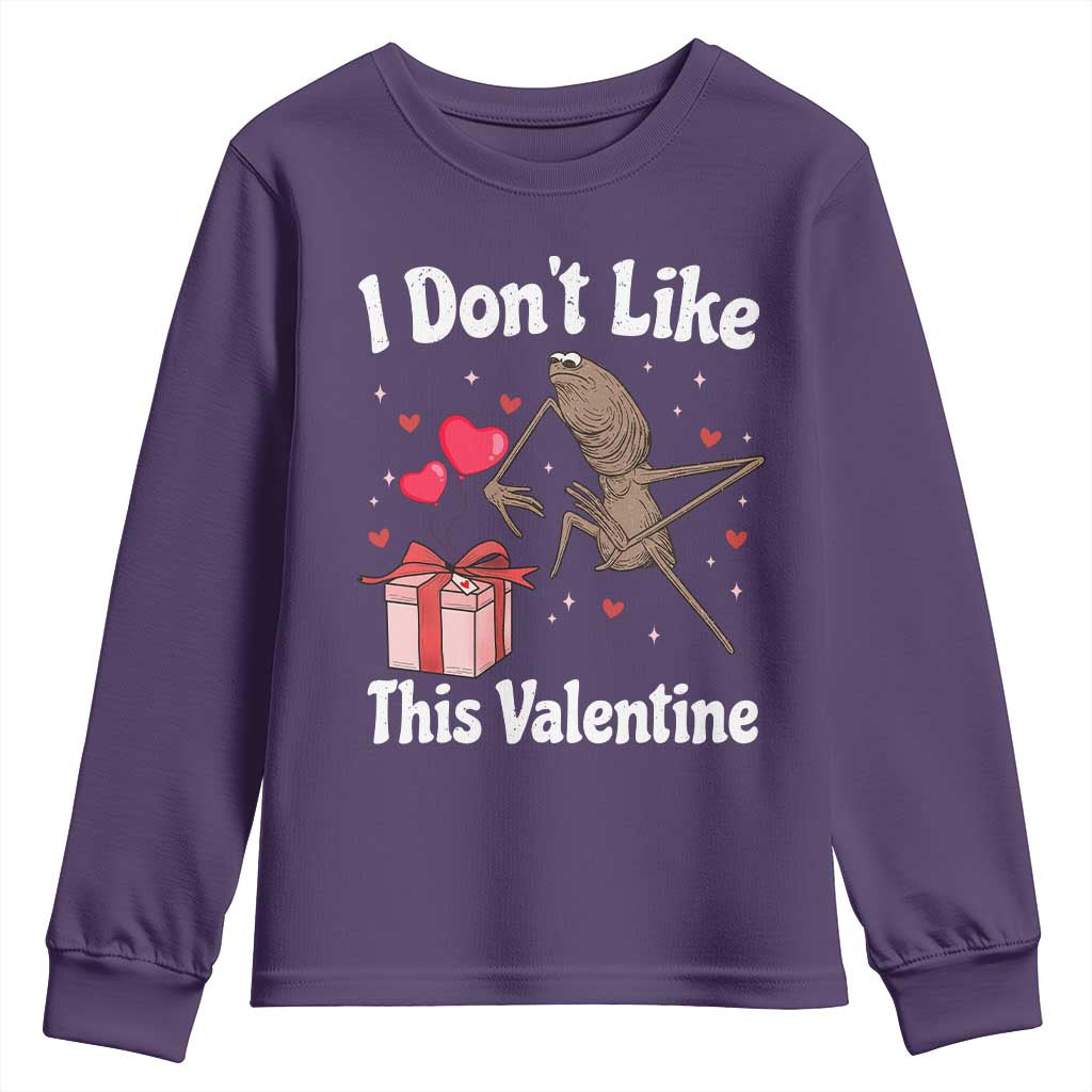 Marcus The Worm Meme Youth Sweatshirt Funny Anti Valentines Day Sarcastic - Wonder Print Shop