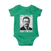 Theodore Roosevelt Quote Baby Onesie Speak Softly and Carry A Big Stick