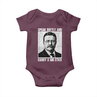 Theodore Roosevelt Quote Baby Onesie Speak Softly and Carry A Big Stick
