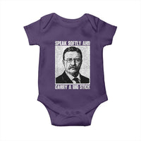 Theodore Roosevelt Quote Baby Onesie Speak Softly and Carry A Big Stick