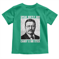 Theodore Roosevelt Quote Toddler T Shirt Speak Softly and Carry A Big Stick