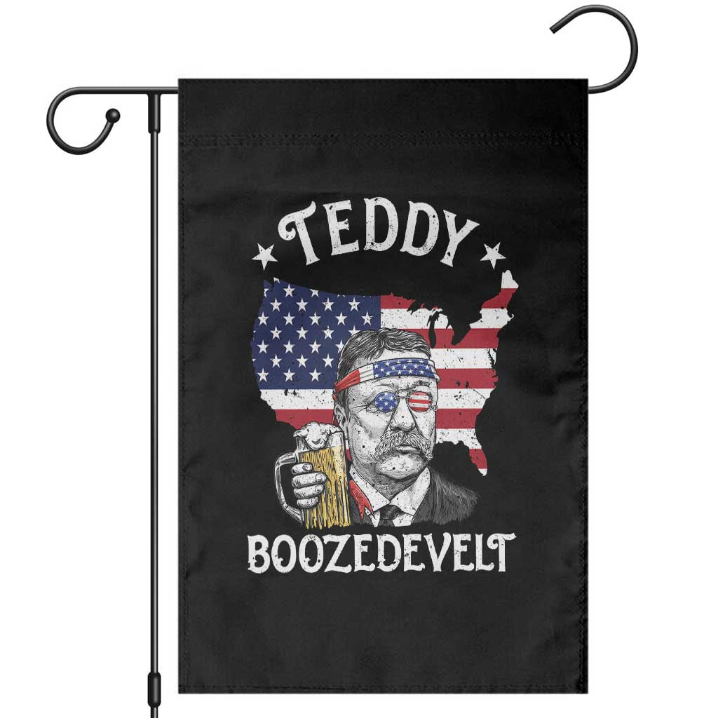 Teddy Boozedevelt Theodore Roosevelt Garden Flag 4th Of July American Flag