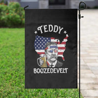 Teddy Boozedevelt Theodore Roosevelt Garden Flag 4th Of July American Flag