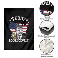 Teddy Boozedevelt Theodore Roosevelt Garden Flag 4th Of July American Flag