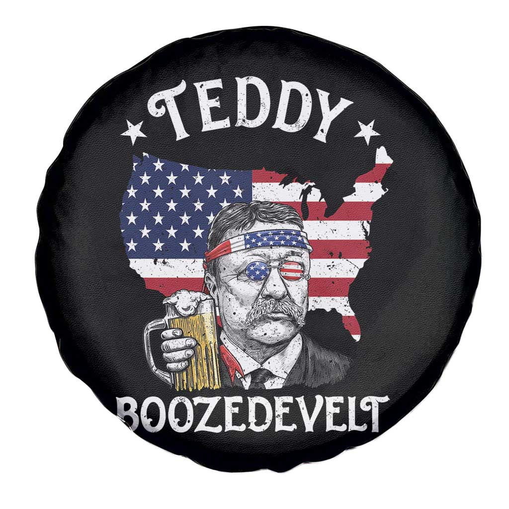 Teddy Boozedevelt Theodore Roosevelt Spare Tire Cover 4th Of July American Flag
