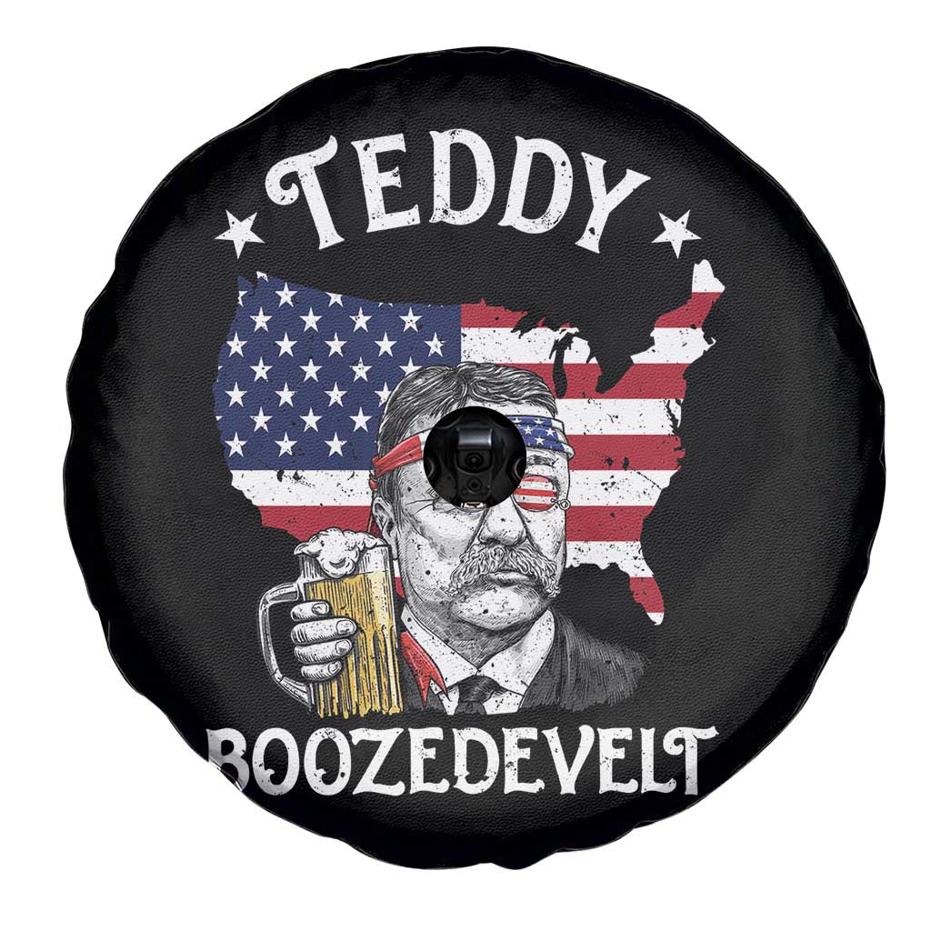 Teddy Boozedevelt Theodore Roosevelt Spare Tire Cover 4th Of July American Flag