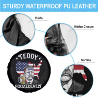 Teddy Boozedevelt Theodore Roosevelt Spare Tire Cover 4th Of July American Flag