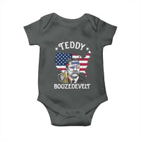 Teddy Boozedevelt Theodore Roosevelt Baby Onesie 4th Of July American Flag