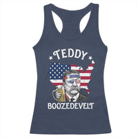 Teddy Boozedevelt Theodore Roosevelt Racerback Tank Top 4th Of July American Flag