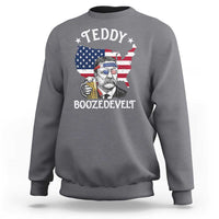 Teddy Boozedevelt Theodore Roosevelt Sweatshirt 4th Of July American Flag