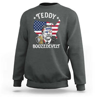 Teddy Boozedevelt Theodore Roosevelt Sweatshirt 4th Of July American Flag