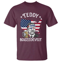 Teddy Boozedevelt Theodore Roosevelt T Shirt 4th Of July American Flag