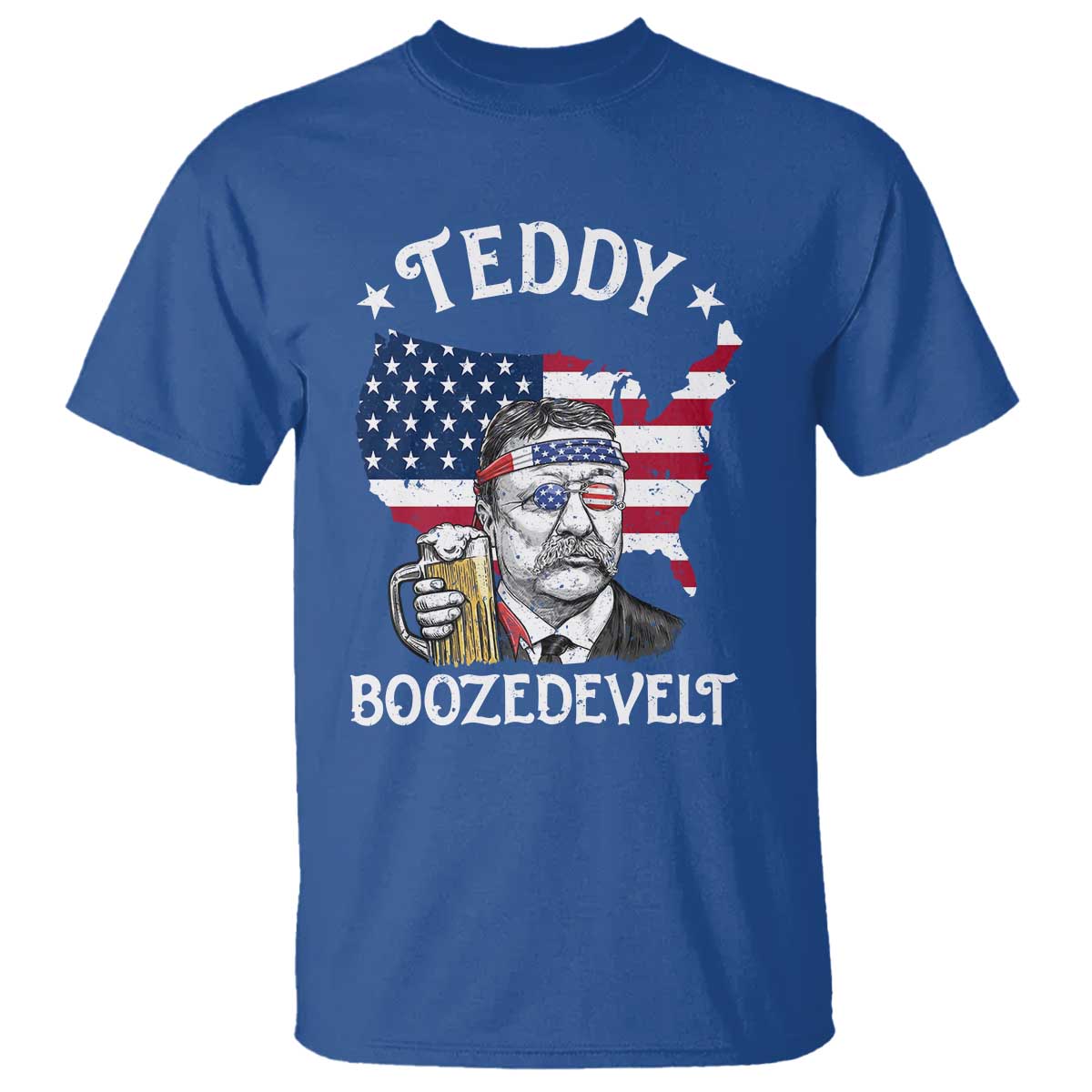 Teddy Boozedevelt Theodore Roosevelt T Shirt 4th Of July American Flag