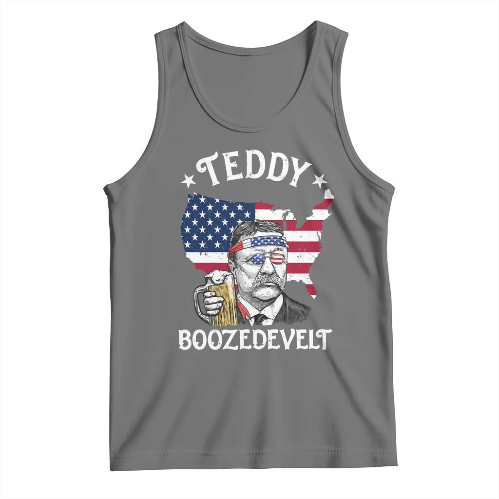 Teddy Boozedevelt Theodore Roosevelt Tank Top 4th Of July American Flag