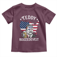 Teddy Boozedevelt Theodore Roosevelt Toddler T Shirt 4th Of July American Flag