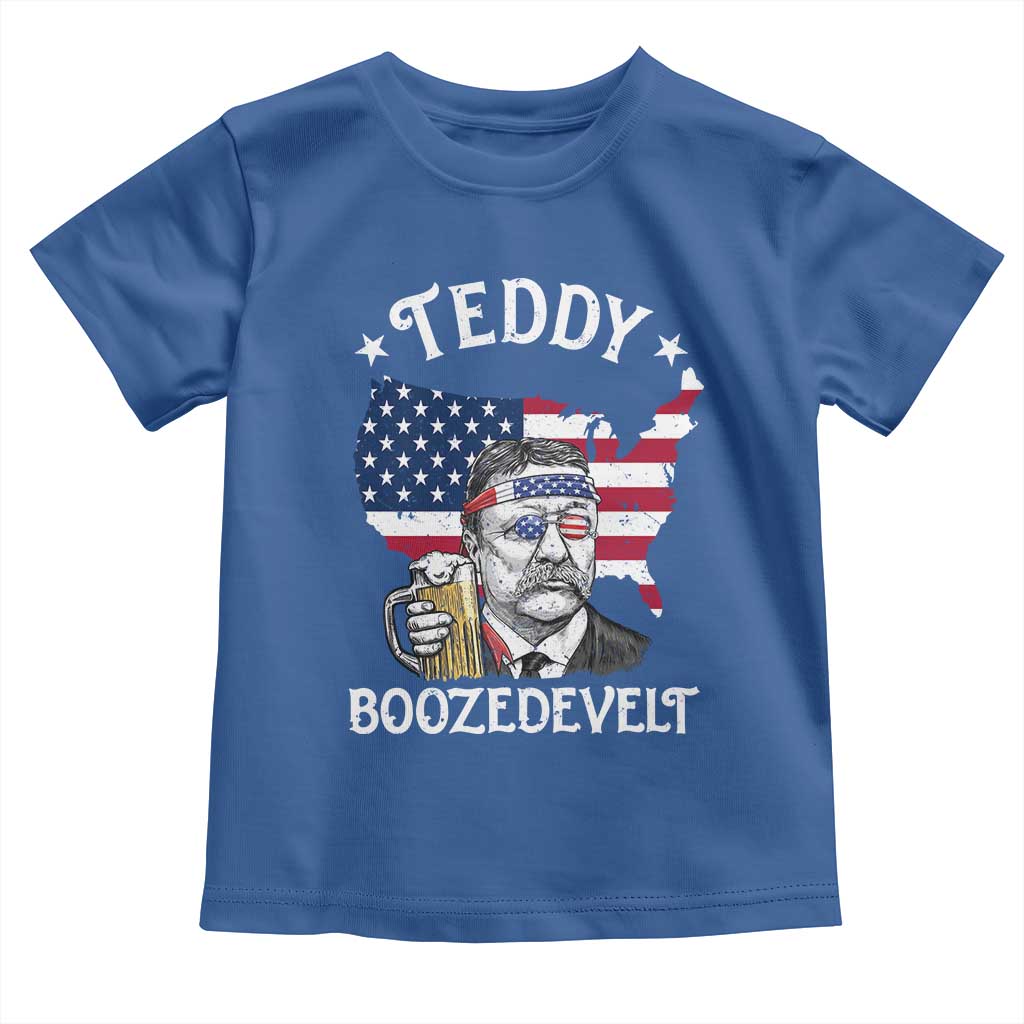 Teddy Boozedevelt Theodore Roosevelt Toddler T Shirt 4th Of July American Flag