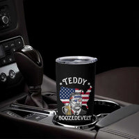 Teddy Boozedevelt Theodore Roosevelt Tumbler Cup 4th Of July American Flag