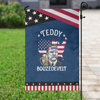 Teddy Boozedevelt Theodore Roosevelt Garden Flag 4th Of July American Flag