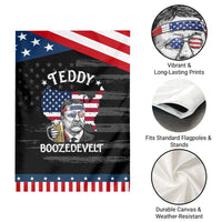 Teddy Boozedevelt Theodore Roosevelt Garden Flag 4th Of July American Flag