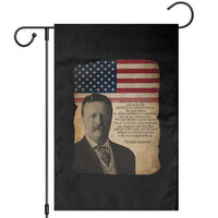 Theodore Roosevelt Quote Garden Flag American President History