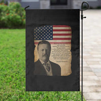 Theodore Roosevelt Quote Garden Flag American President History