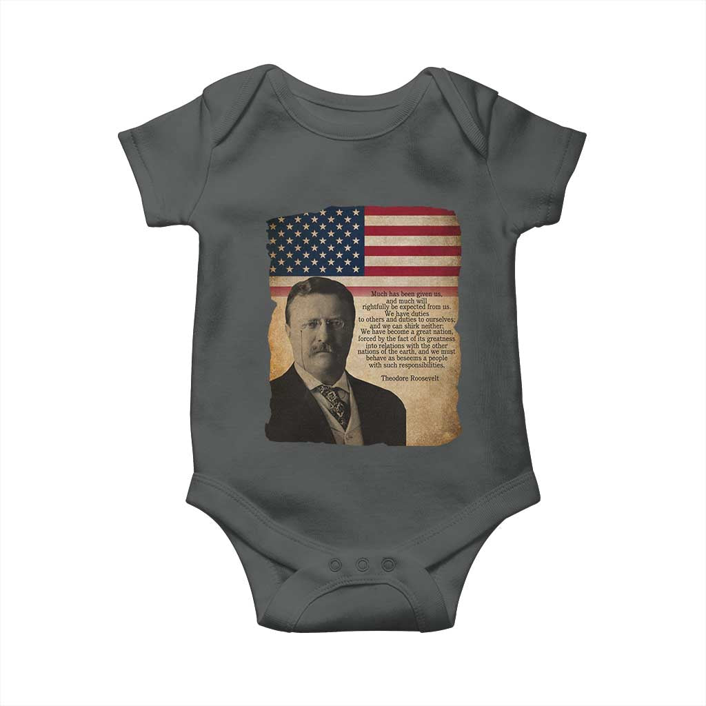 Theodore Roosevelt Quote Baby Onesie American President History