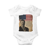 Theodore Roosevelt Quote Baby Onesie American President History