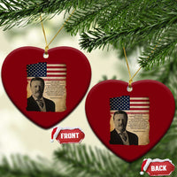 Theodore Roosevelt Quote Ceramic Ornament American President History