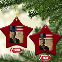 Theodore Roosevelt Quote Ceramic Ornament American President History