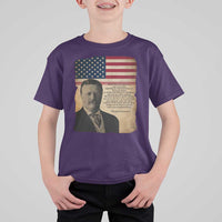 Theodore Roosevelt Quote T Shirt For Kid American President History