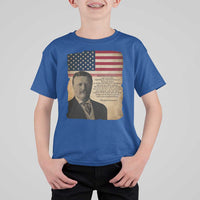 Theodore Roosevelt Quote T Shirt For Kid American President History