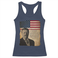 Theodore Roosevelt Quote Racerback Tank Top American President History