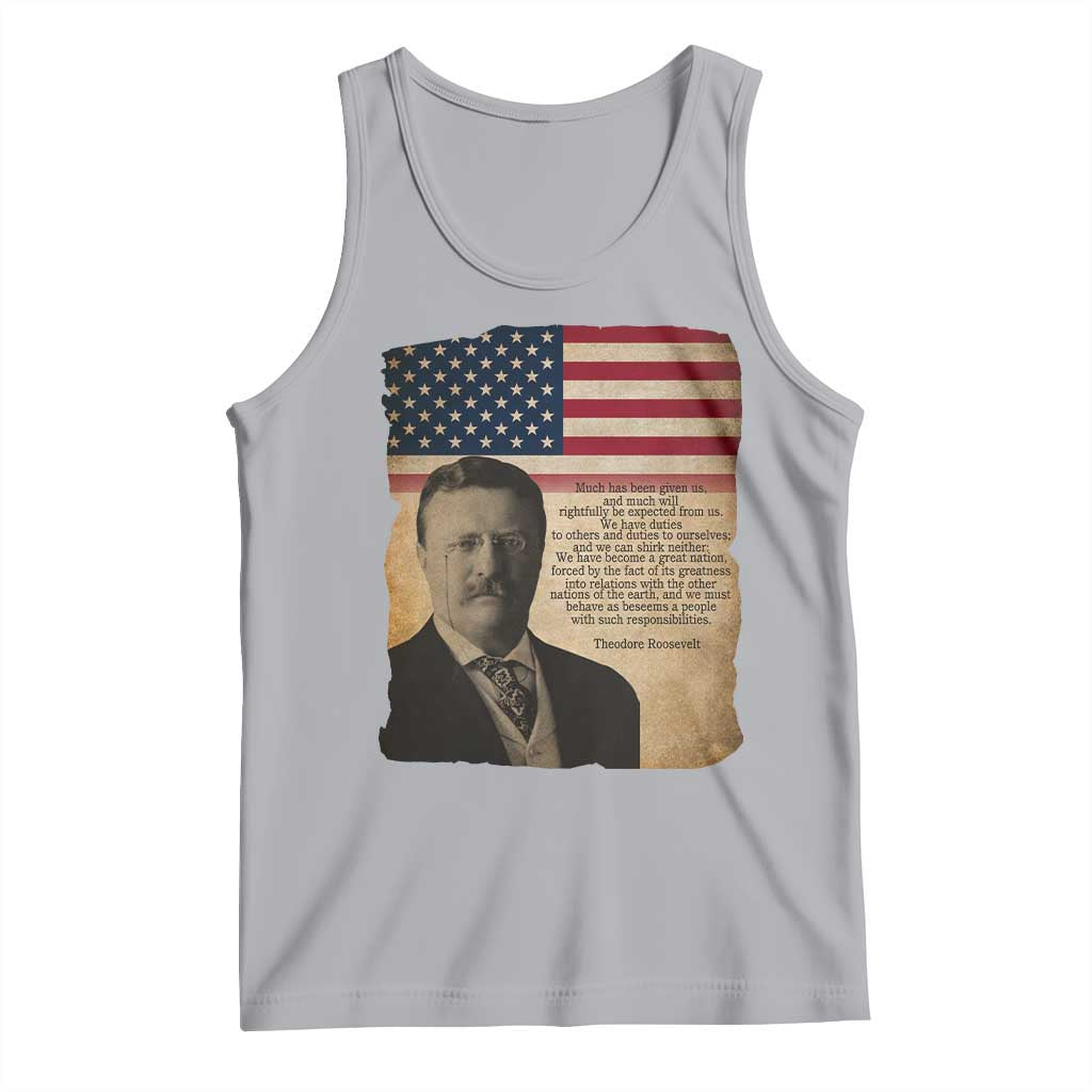 Theodore Roosevelt Quote Tank Top American President History