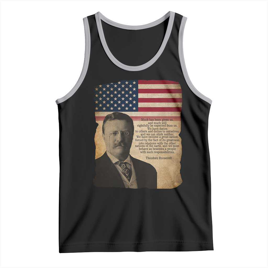 Theodore Roosevelt Quote Tank Top American President History